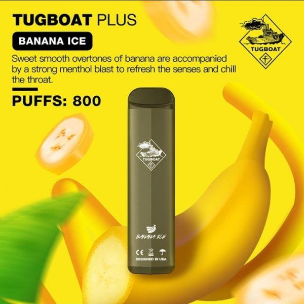 Buy Tugboat Plus Banana Ice Disposable Vape From Aed With Delivery