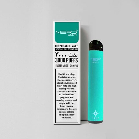 Nerd Bar 3000 Puffs Disposable Vape - Frozen Vibes