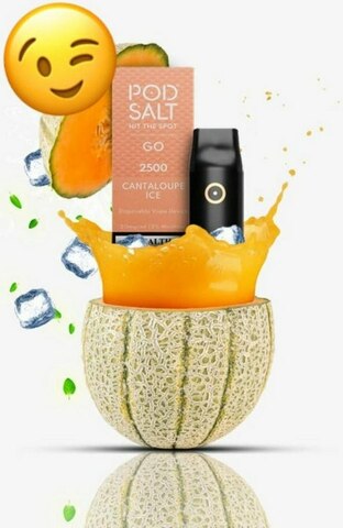 POD Salt 2500 Puffs Cantaloupe Ice