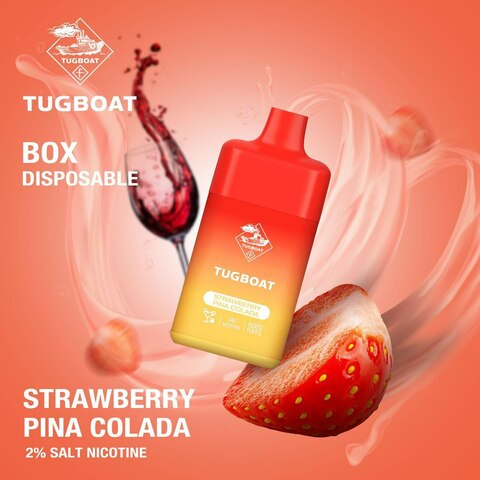 Tugboat box 6000 puffs Strawberry Pina Colada