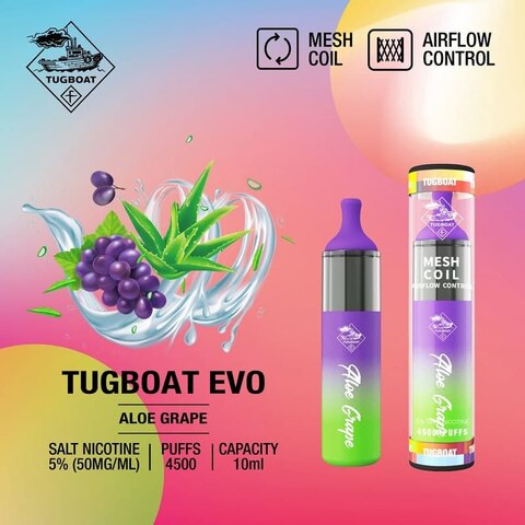 Tugboat EVO Aloe Grape Disposable Vape