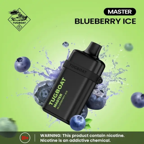 Tugboat Master Blueberry Ice 10000 Puffs Disposable Vape