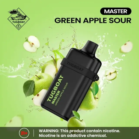 Tugboat Master Green Apple Sour 10000 Puffs Disposable Vape