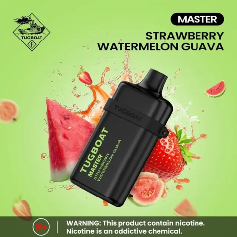 Tugboat Master Strawberry Watermelon Guava 10000 Puffs Disposable Vape