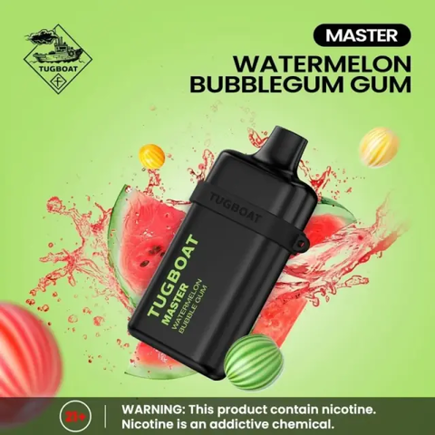 Tugboat Master Watermelon Bubble Gum 10000 Puffs Disposable Vape