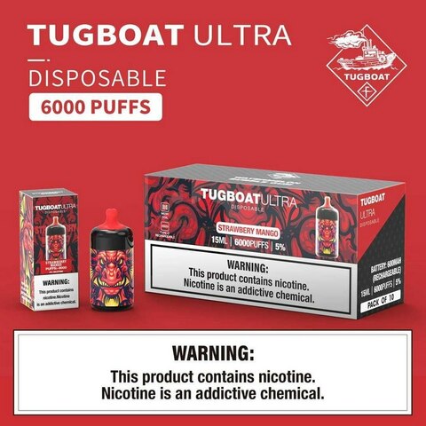 Tugboat Ultra 6000 Puffs Strawberry Mango