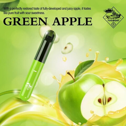 Tugboat V4 Green Apple Disposable Vape