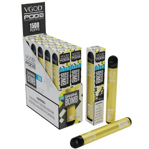 VGOD Pod 1K Iced Banana Bomb Disposable Vape