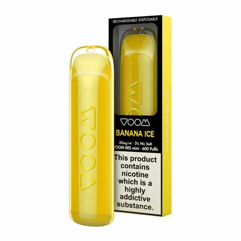 Voom Iris Banana Ice 600 Puffs Disposable Vape