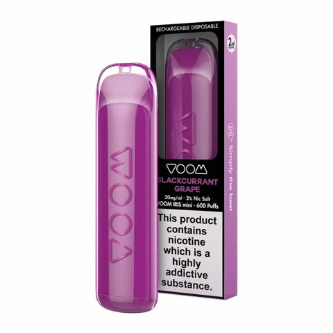 Voom Iris Blackcurrant Grape 600 Puffs Disposable Vape