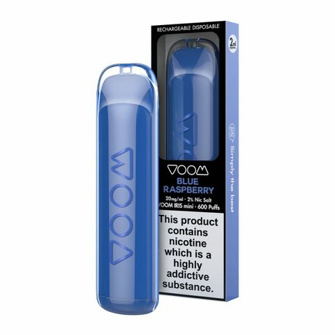 Voom Iris Blue Raspberry 600 Puffs Disposable Vape