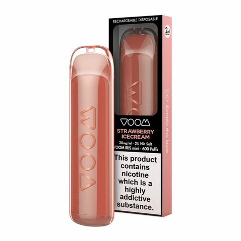 Voom Iris Strawberry Ice Cream 600 Puffs Disposable Vape