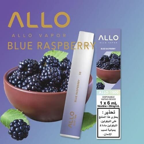 Allo 1500 Puffs Blue Raspberry Disposable Vape