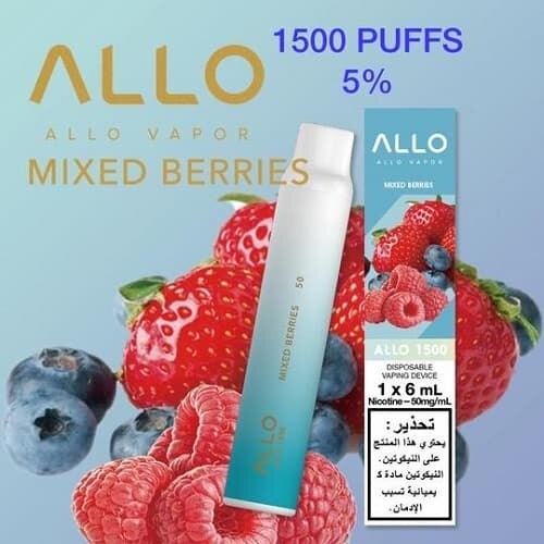 Allo 1500 Puffs Mixed Berries Disposable Vape