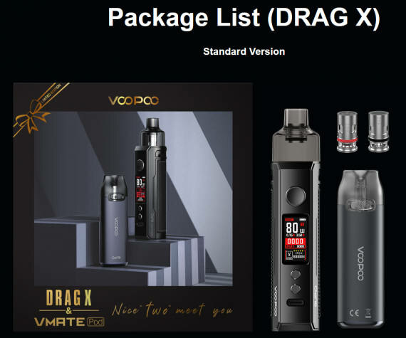 Couple Vape Gift Drag X & VMATE Pod Dual Devices 2