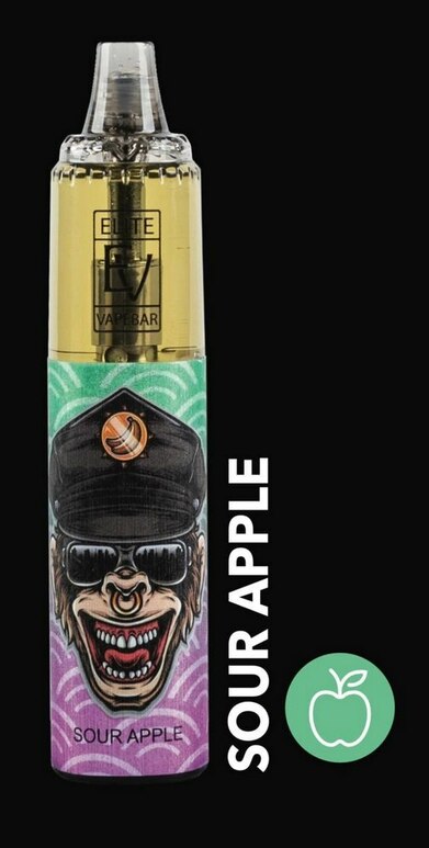 Elite Vapebar 7000 Puffs Sour Apple