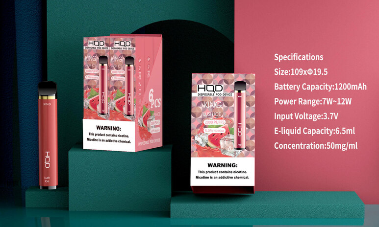 HQD King 2000 Puffs Disposable Vape 13