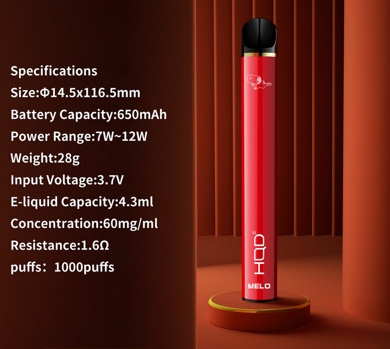 HQD Melo 1000 Puffs Disposable Vape 3