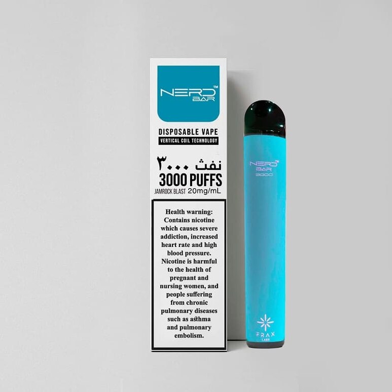 Nerd Bar 3000 Puffs Disposable Vape - Jamrock Blast