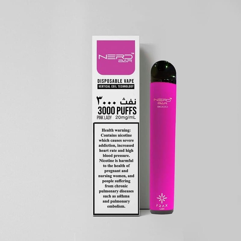 Nerd Bar 3000 Puffs Disposable Vape - Pink Lady