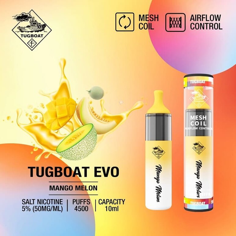 Tugboat EVO 4500 Puffs Disposable Vape 8