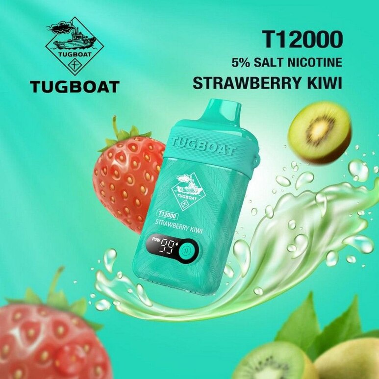 Tugboat T12000 Strawberry Kiwi Disposable Vape