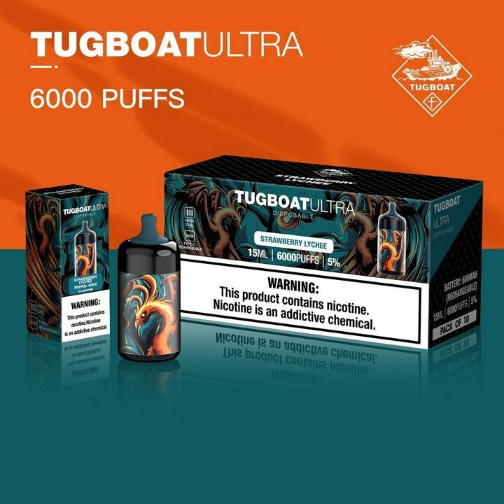 Tugboat Ultra 6000 Puffs Strawberry Lychee