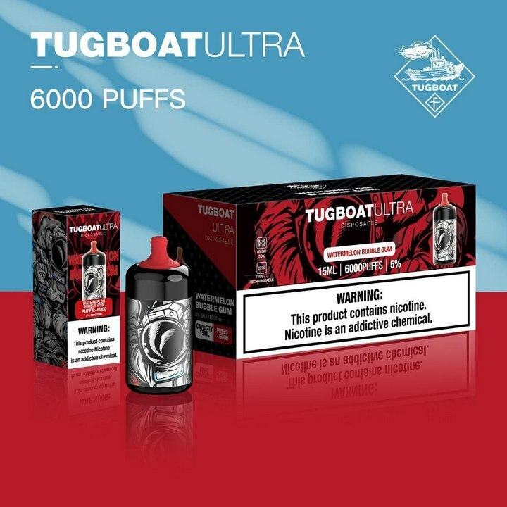 Tugboat Ultra 6000 Puffs Watermelon Bubblegum