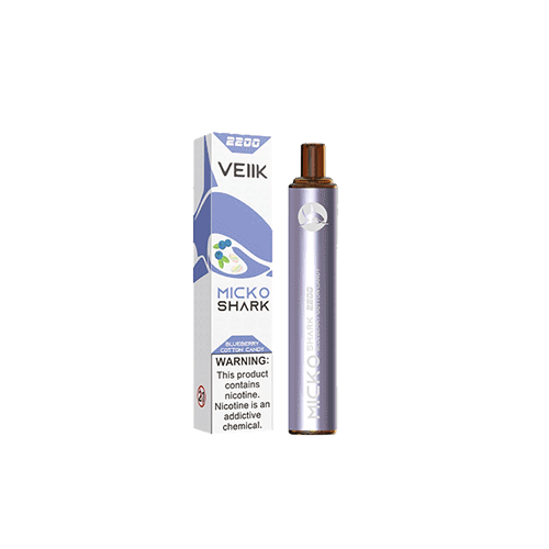 Veiik Micko Shark Blueberry Cotton Candy Disposable Vape