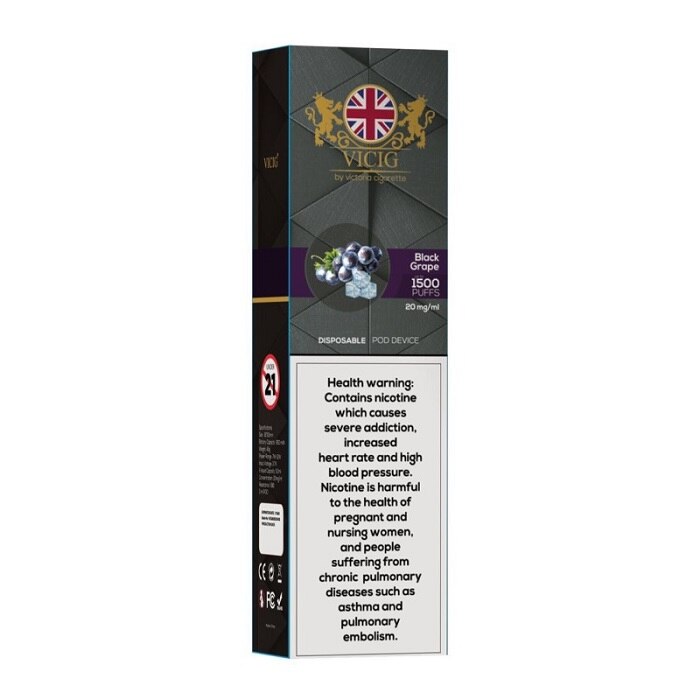 ViCig Black Grape Disposable Vape Device