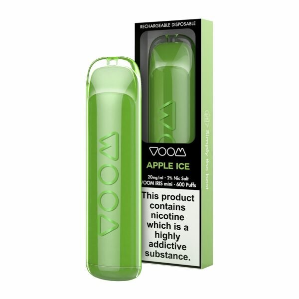 Voom Iris Apple Ice 600 Puffs Disposable Vape