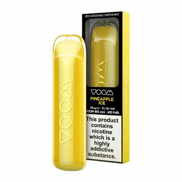 Voom Iris Pineapple Ice 600 Puffs Disposable Vape